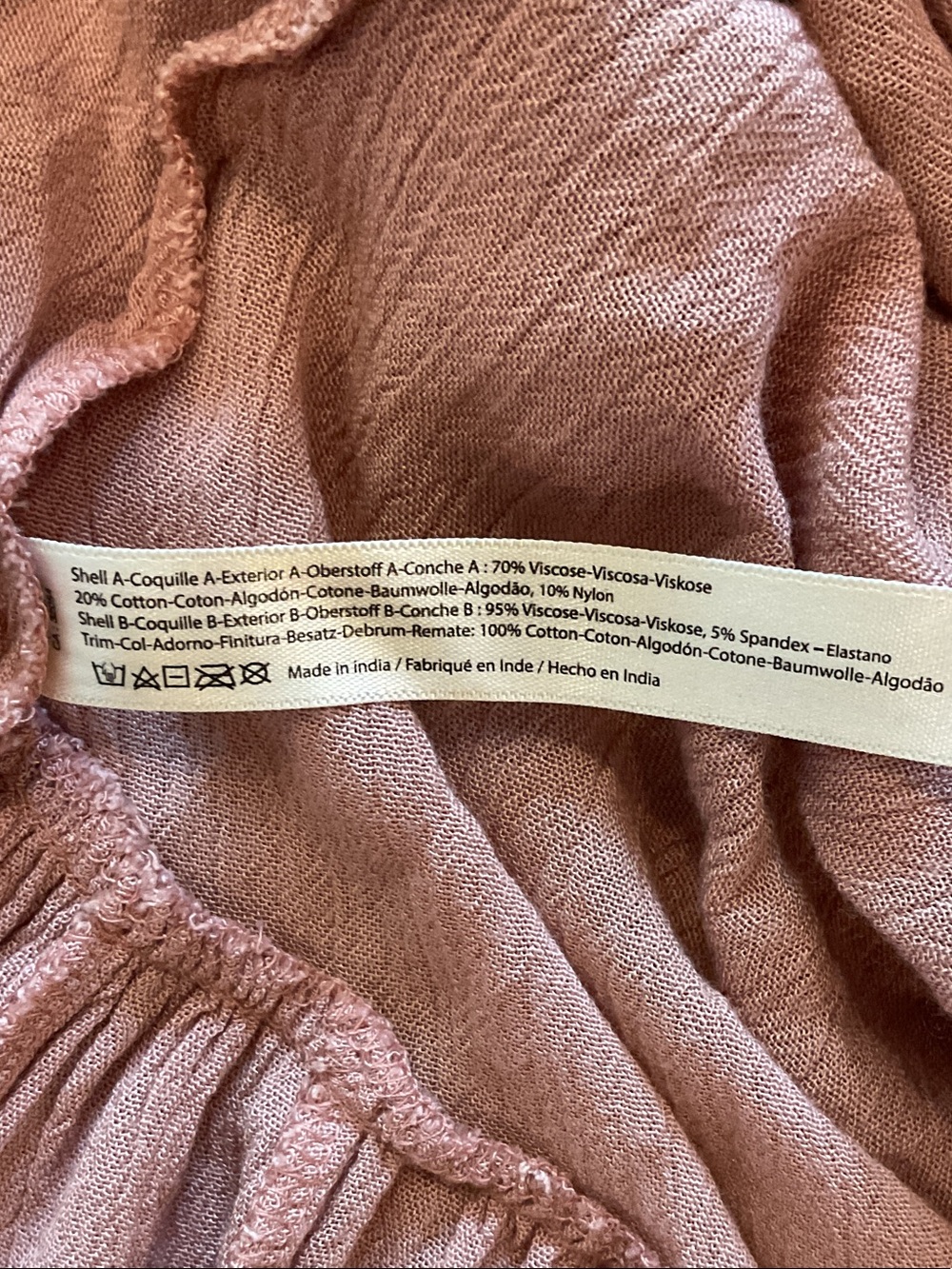 Free People Adella Slip Dress Lace-Trim Pleated Mini Blush Pink small whimsigoth - Picture 8 of 14